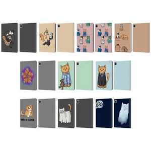 OFFICIAL BETH WILSON DOODLE CATS 2 LEATHER BOOK WALLET CASE FOR APPLE iPAD - Picture 1 of 16
