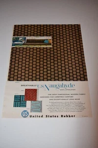 Vintage 1955 US Rubber Naugahyde Ad - Picture 1 of 1