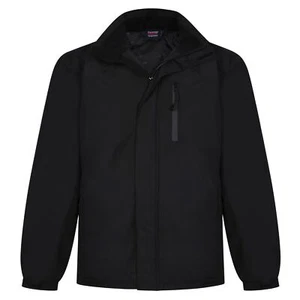 Espionage Hombre Talla Grande Acolchado Abrigo Impermeable en Negro 2XL-8XL - Imagen 1 de 1