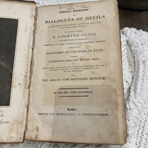 Infernal Conference: or Dialogues of Devils - John MacGowan - 1700s or 1800s - Picture 1 of 14
