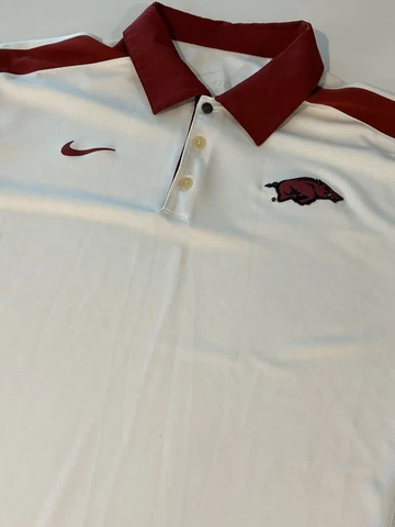 Arkansas Razorbacks Men’s Nike Dri Fit Polo Shirt Size Large Cover