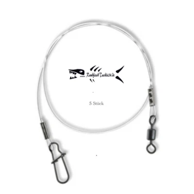 GUNKI-RT Gunki Hardmono Vorfach Raubfisch vorfach Inh.5 Stück