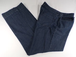 Moda Daisy Fuentes Jeans Womens 12 Chrome Wash 100% Cotton Zip Front Belt Loops - Picture 1 of 5