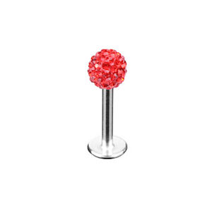 5pc Crystal Ball Cartilage Monroe Lip Labret Bar Tragus Piercing Pin Ear Studs