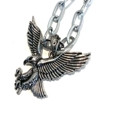 Diving Eagle Stainless Steel Pendant 32" Necklace - Image 1 of 2