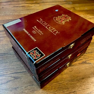 Lot Of 3 Fuente Opus X Lost City pyramid 2022 Empty Cigar Box 8.25x10.25”x2.25” - Picture 1 of 7