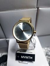 MVMT by Movado Dot Flash Woman's Gold Mesh Bracelet Watch 36mm Silver Dial