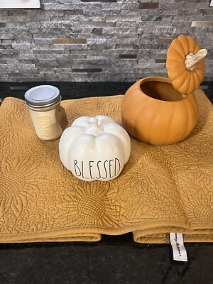 Tommy Bahama & Rae Dunn Otoño Corredor de Mesa y Accesorios de Paisaje -4 Piezas Foto 1 de 4