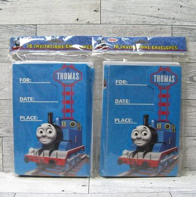Thomas The Tank Engine And Friends Party Invitations Die Cut 2 Packs 32 Total - Image 1 of 3