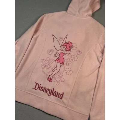 Disney Campanilla Polar Cremallera Sudadera con Capucha Chaqueta Rosa Disneyland Niños Niñas Jóvenes S Foto 1 de 4