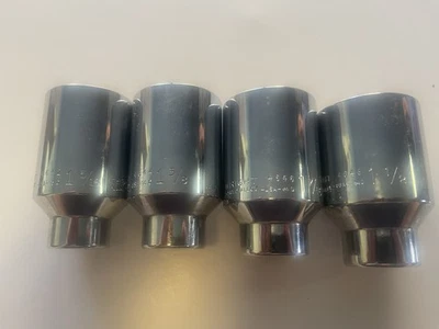 Wright Tools 1/2” Dr Deep 12 Point Sockets 1-5/16,1-3/8,1-7/16,1-1/2 - Image 1 of 3