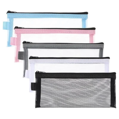 5 Piece Pencil Case, Transparent Exam Pencil Case, Simple B3198 - Image 1 of 4
