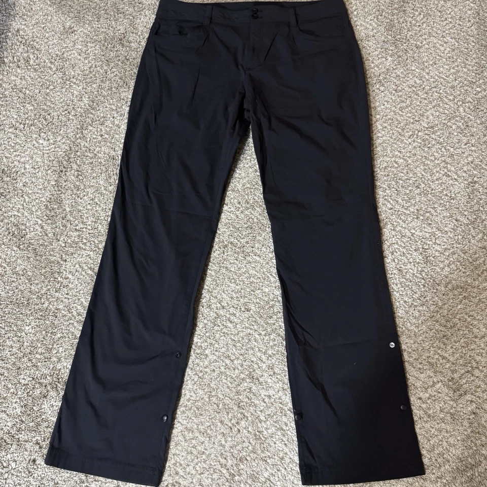 Eddie Bauer Women’s Size 14 Black Nylon Stretch Hiking Pants Outdoor - Image 1 of 4
