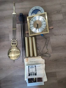 Westwood #75 Grandfather Clock Moon Dial With All Movement Parts & Weights 1985 - Bild 1 von 7