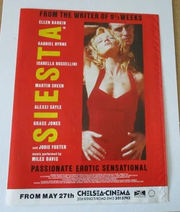 Vintage Siesta Film/Movie Magazine Advert 1980's 9 x 12 inches approx. - Picture 1 of 1