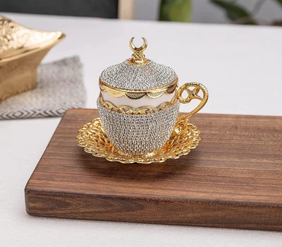 Турецкая кофейная чашка, хрустальный дизайн турецкая, греческая, арабская кофейная чашка эспрессо - Изображение 1 из 4