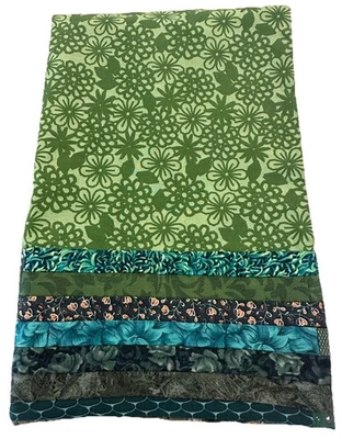 "EDREDÓN DE RETAZOS HECHO A MANO tamaño cama estándar FUNDA DE ALMOHADA núcleo de cabaña 30,5"" x 19,5""" Foto 1 de 4