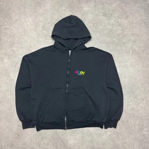 Balenciaga Ebay Black Zip Up Faded Black Hoodie (S) - Picture 1 of 1