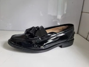 RUSSELL & BROMLEY CHESTER UK 5 EU 38 WOMENS BLACK LEATHER LOAFERS FLAT SHOES - Picture 1 of 17