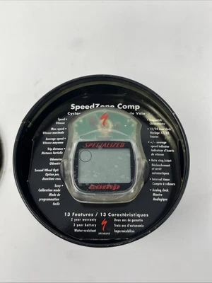 Bicycle Specialized Comp Speedzone Wire Mount Computer Odometer Miles KM - Image 1 of 4