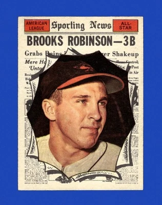1961 Topps Set-Break #572 Brooks Robinson como nuevo *GMCARDS* Foto 1 de 2