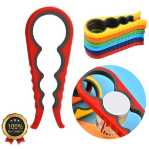  1Pc 4in1 Lid Jar Can Cap Opener Grip Twist Bottle Rubber Easy Clip Non-Slip New - Picture 1 of 18