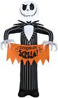 Nightmare Before Christmas Jack Skellington Scream 5' Halloween Inflatable Decor