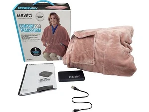 HoMedics ComfortPro Transform Cordless Heat & Vibration Throw T2650 W16 - Picture 1 of 11