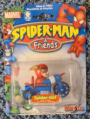 Marvel Spider-Man & Friends Spider Girl Figure Bikes & Trikes #15381  New 2004 - Image 1 of 4