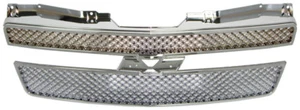 2007-2014 Chevrolet Chevy Tahoe Avalance Suburban Grille Chrome B-Style 3pcs - Picture 1 of 1