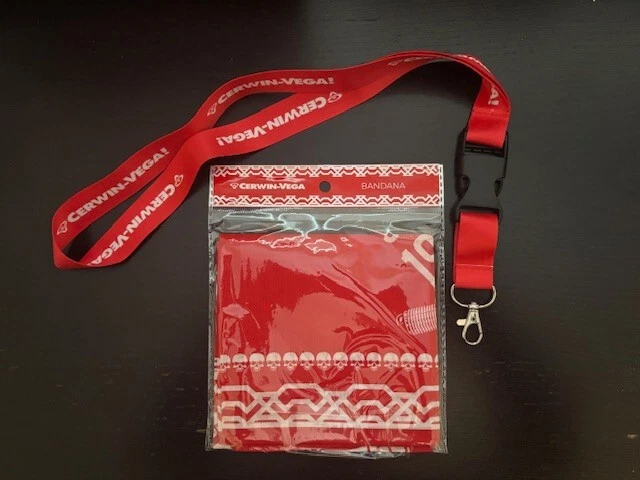 Cerwin-Vega Red & White Lanyard & Bandana Set - Image 1 of 1