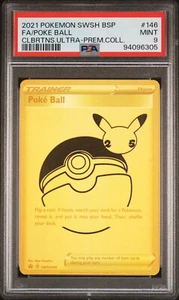 Pokemon TCG: Poke Ball - Graded PSA 9 MINT 2021 CELEBRATION #146 F/A PROMO - Picture 1 of 2