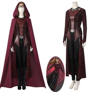 Disfraz de Bruja Escarlata Wanda Doctor Extraño Cosplay Traje Conjunto Completo - Imagen 1 de 20