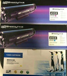 1 ea CF411X (C), 412X (Y), 413X (M)..Laser Toner Carts For HP M452dn MFP M477fdn - Picture 1 of 1