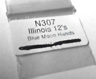 ILLINOIS 12 SIZE POCKET WATCH BLUE MOON HANDS  NEW OLD STOCK  ---  G -86