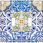 Metal Light Switch Cover Wall Plate Blue Green Mosaic Tile Pattern TIL021