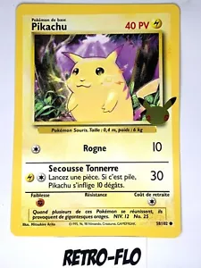 Carte Pokémon Pikachu PROMO JUMBO 58/102 25e Anniversaire VF - NEUF - Rare - Foto 1 di 4