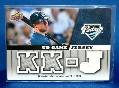 2009 Upper Deck Kevin Kouzmanoff UD Game Jersey San Diego Padres GJ-KK - Image 1 of 2