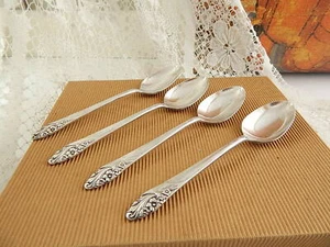 ANTICO CUCCHIAINO ART NOUVEAU ARGENTO PLACCATO COMMUNITY ONEIDA SILVER PLATE - Foto 1 di 7