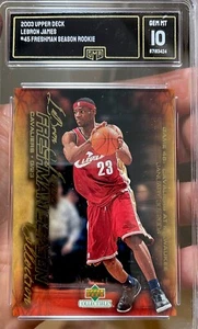 2003 UD Rookie LEBRON JAMES  FRESHMAN Season COLLECTIBLES Gem Mint 10 #45 - Picture 1 of 2