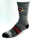 Arizona Cardinals Football Gray RMC & Maroon Quad Stripe Deuce Crew Socks