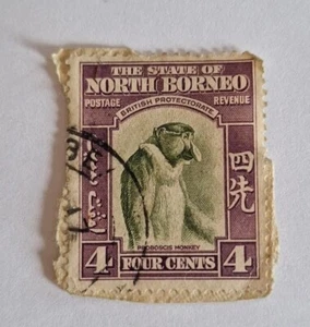State Of North Borneo, 4 cent  Stamp Rare - Picture 1 of 1