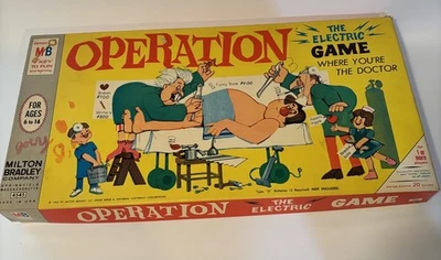 Milton Bradley Operation Skill Game RARE Smoking Doctor 1965 VTG -FOR PARTS ONLY - Image 1 of 4