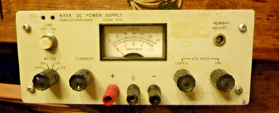 HP 6101A Variable DC  Bench Power Supply 20 volts @ 1 amp - Image 1 of 4