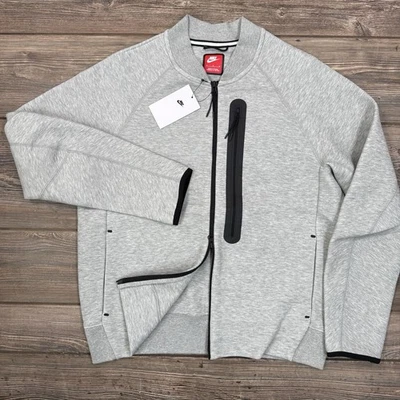 Nike Sportswear Hombres Tech Fleece Chaqueta Bomber Gris FB8008-063 Talla Mediana NUEVA Foto 1 de 4