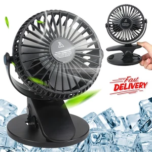 360° Mini USB Ventilator mit Akku 2000mAh Tischventilator Lüfter Leise DHL - Bild 1 von 15