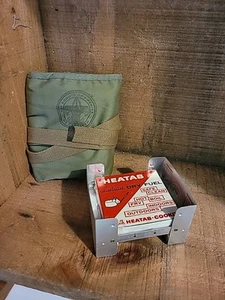 Vintage Boy Scout Canvas Grooming Kit Mirror Brush Toothbrush Soapdish Cooker - Picture 1 of 8