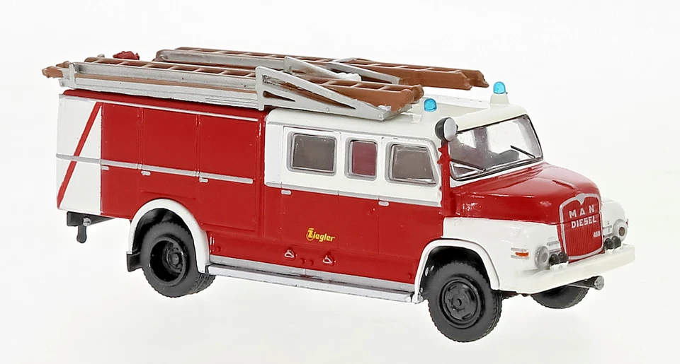 BREKINA 45102 Man 450 HA LF 16 1965 ,Pompieri Hesse, H0 - Immagine 1 di 1