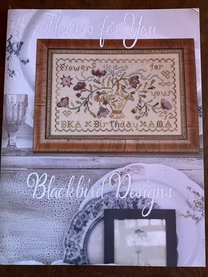 Blackbird Designs FLOWERS FOR YOU Cross Stitch Chart OOP - Image 1 of 3