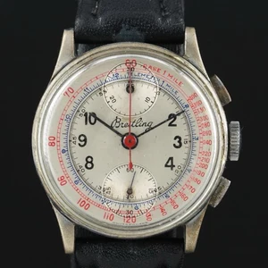 Reloj Pulsera Breitling Premier Cronógrafo 32mm Acero Inoxidable Vintage Años 50 - Imagen 1 de 7